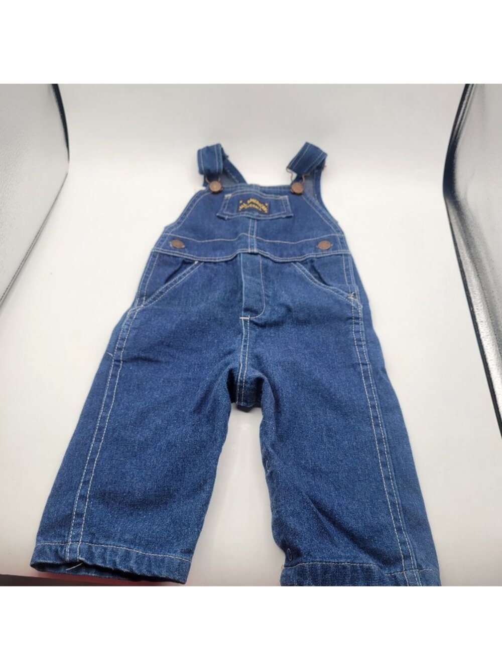 Health-tex Denim Bib Overalls Baby Toddler 18m Vintage 1970s All American